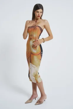Jaded London Midi Dresses*Teased Multi-Wear Bodycon Slip Midi Dress