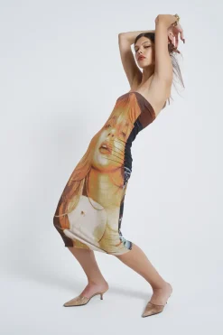 Jaded London Midi Dresses*Teased Multi-Wear Bodycon Slip Midi Dress