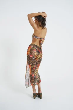 Jaded London Beach Cover Ups*Untamed Midi Beach Skirt