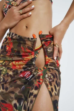 Jaded London Beach Cover Ups*Untamed Midi Beach Skirt
