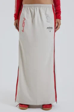 Jaded London Maxi Skirts*Uptown Windbreaker Maxi Skirt