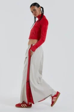 Jaded London Maxi Skirts*Uptown Windbreaker Maxi Skirt