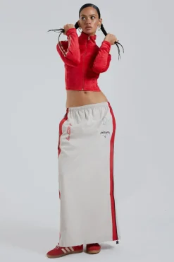 Jaded London Maxi Skirts*Uptown Windbreaker Maxi Skirt