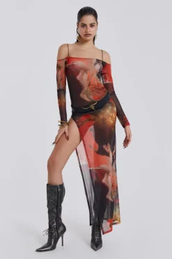 Jaded London Maxi Dresses*Valencia Print Maxi Dress