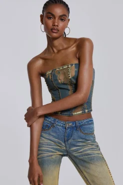 Jaded London Corsets*Vega Denim Corset Top