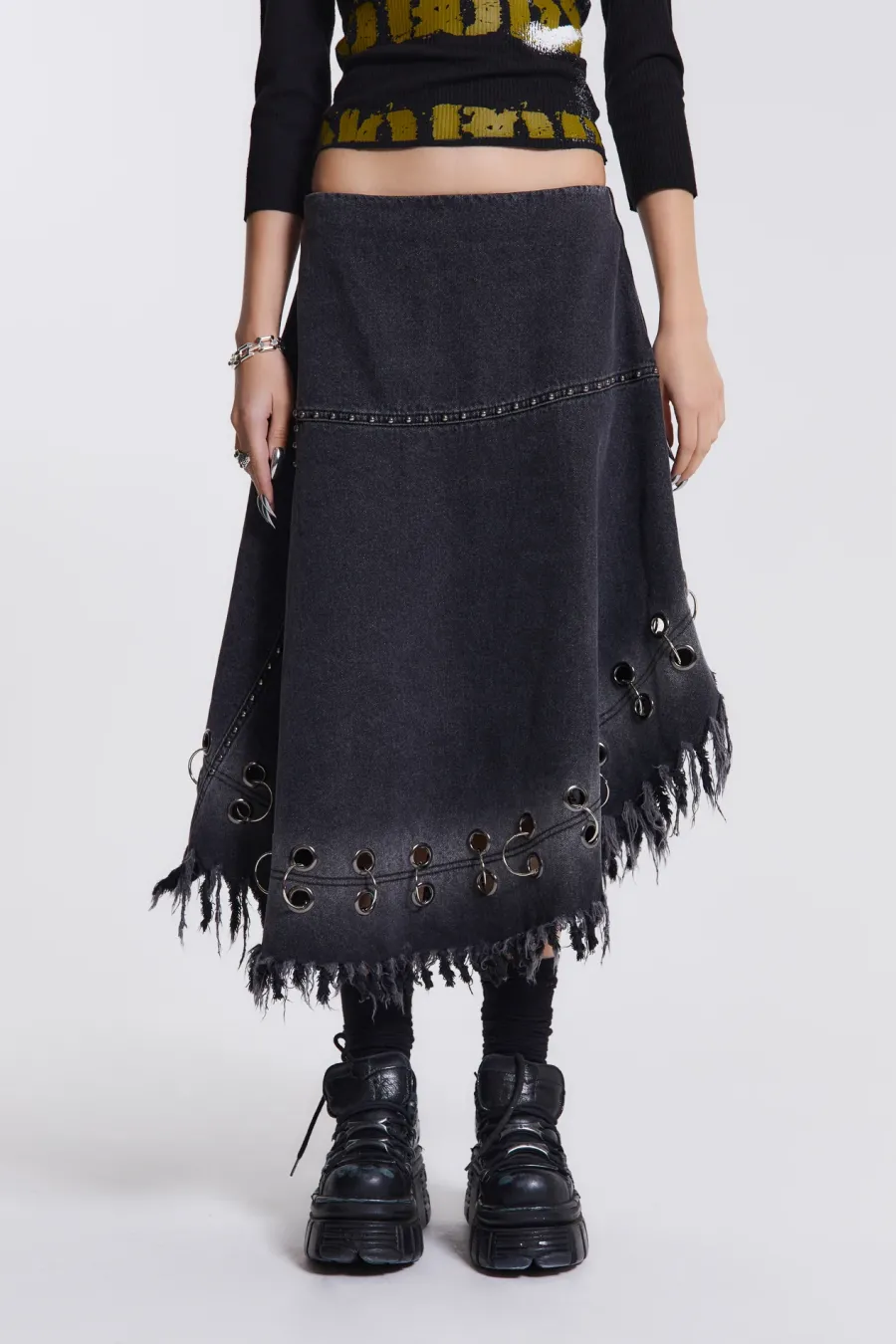 Jaded London Midi Skirts*Vendetta Denim Midi Skirt