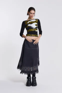 Jaded London Midi Skirts*Vendetta Denim Midi Skirt