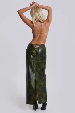 Jaded London *Venom Faux Leather Bralette Top