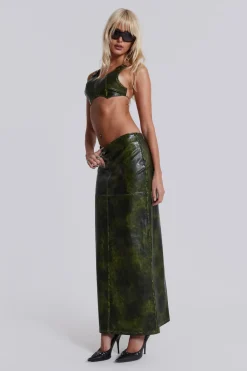 Jaded London *Venom Faux Leather Maxi Skirt