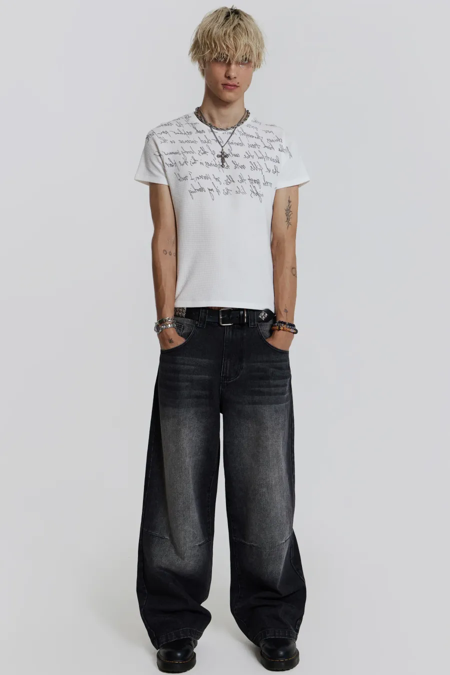 Jaded London T-Shirts*Verse Waffle Tee
