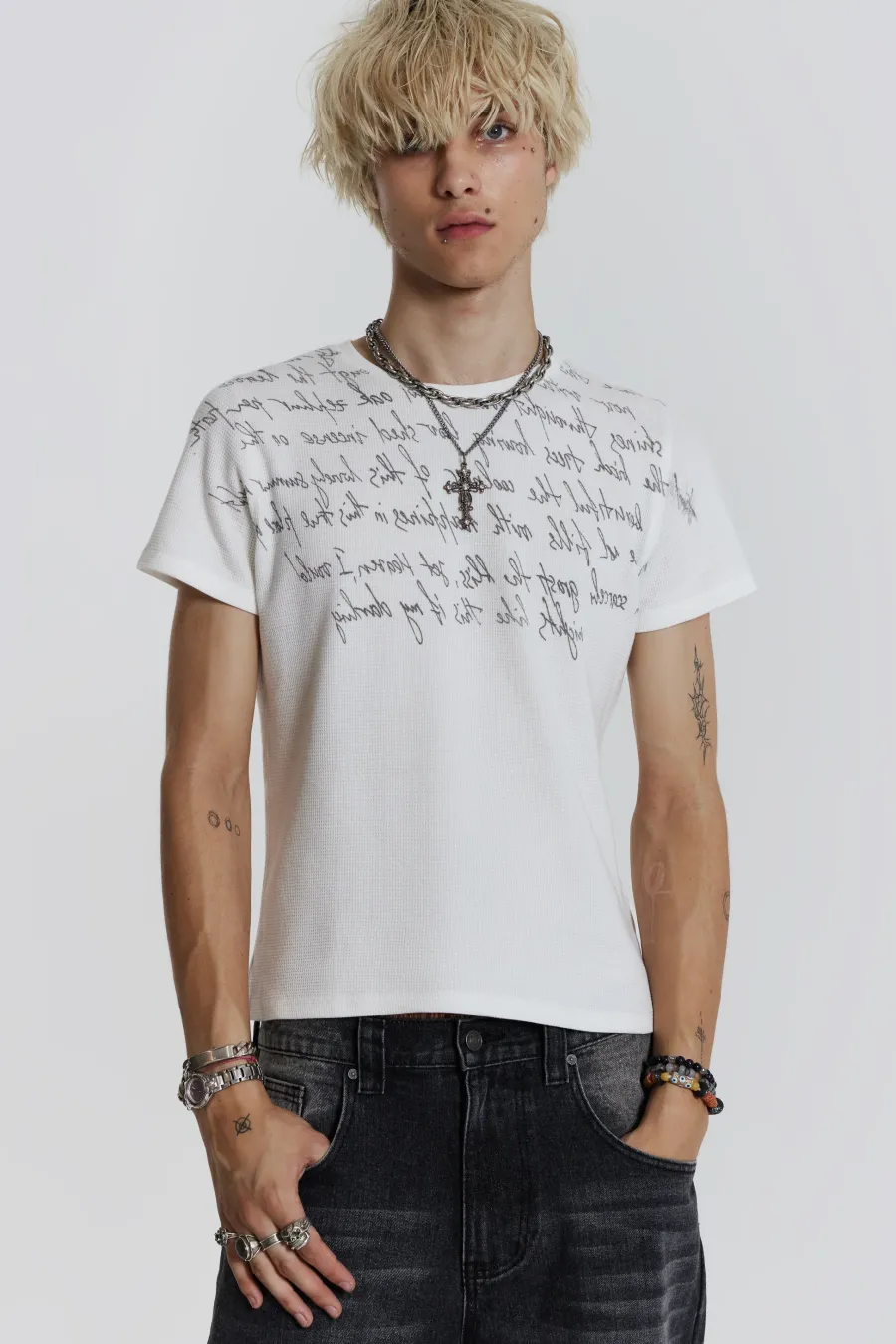 Jaded London T-Shirts*Verse Waffle Tee