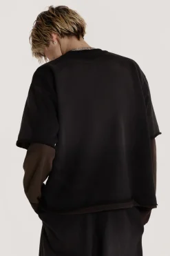 Jaded London T-Shirts*Villain Layered Sweat
