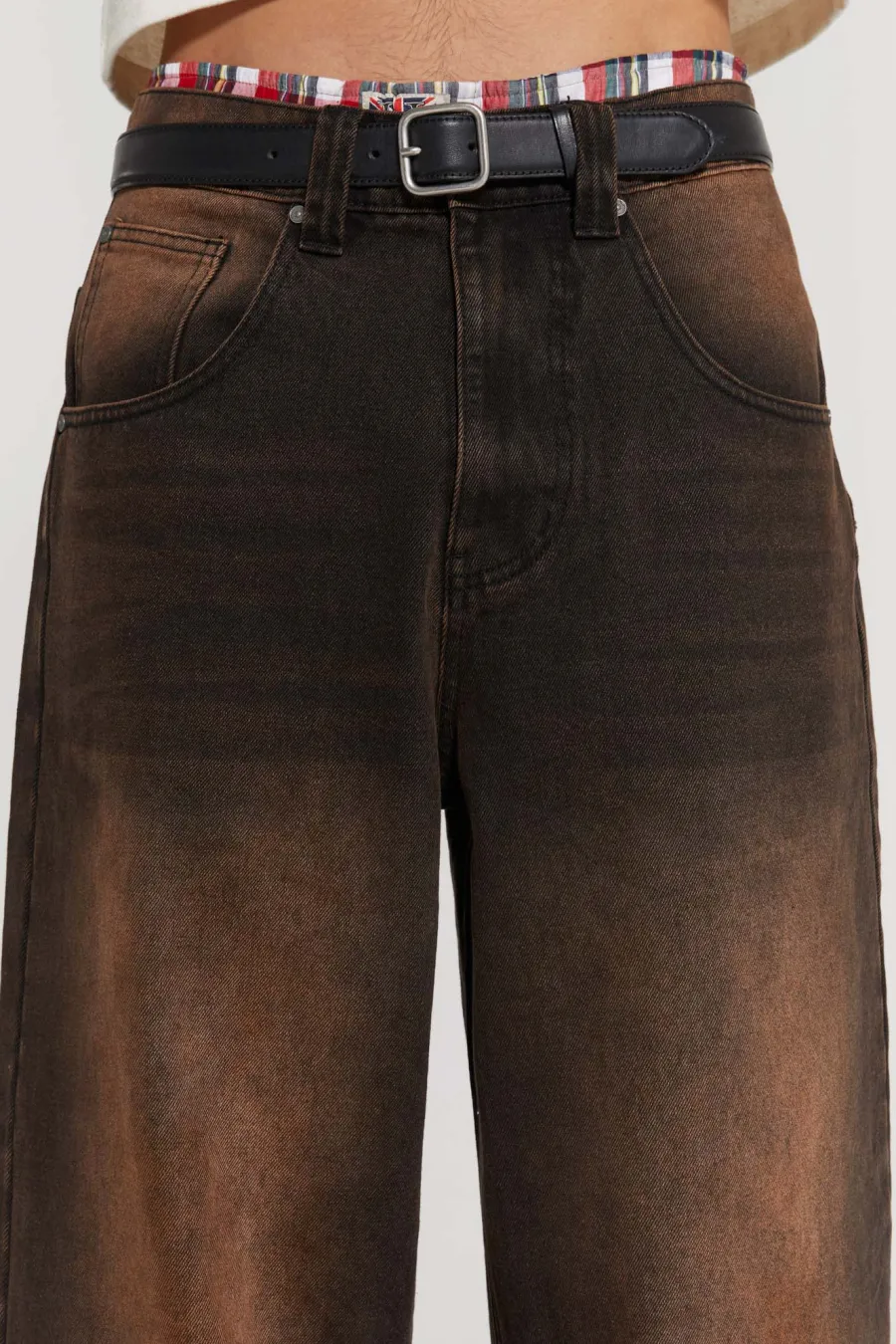Jaded London Colossus Jeans*Vintage Brown Colossus Fit Jeans