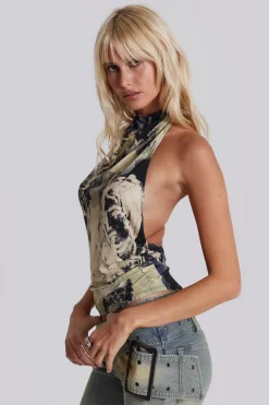 Jaded London Crop Tops*Vision Backless Halter Top
