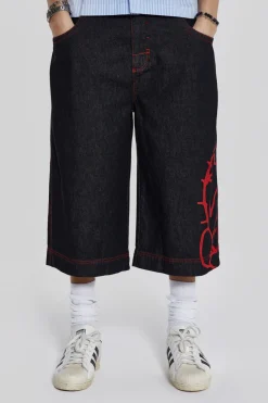 Jaded London Jorts & Shorts*Volume Up Oversized Jorts