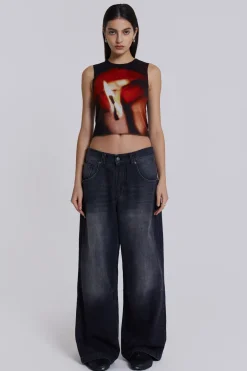 Jaded London Jeans*Washed Black Colossus Jeans