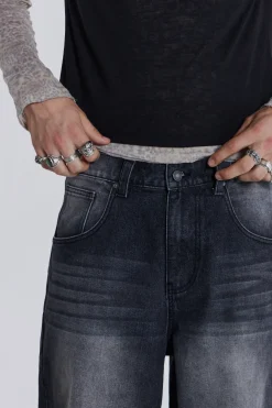 Jaded London Jeans*Washed Black Colossus Jeans