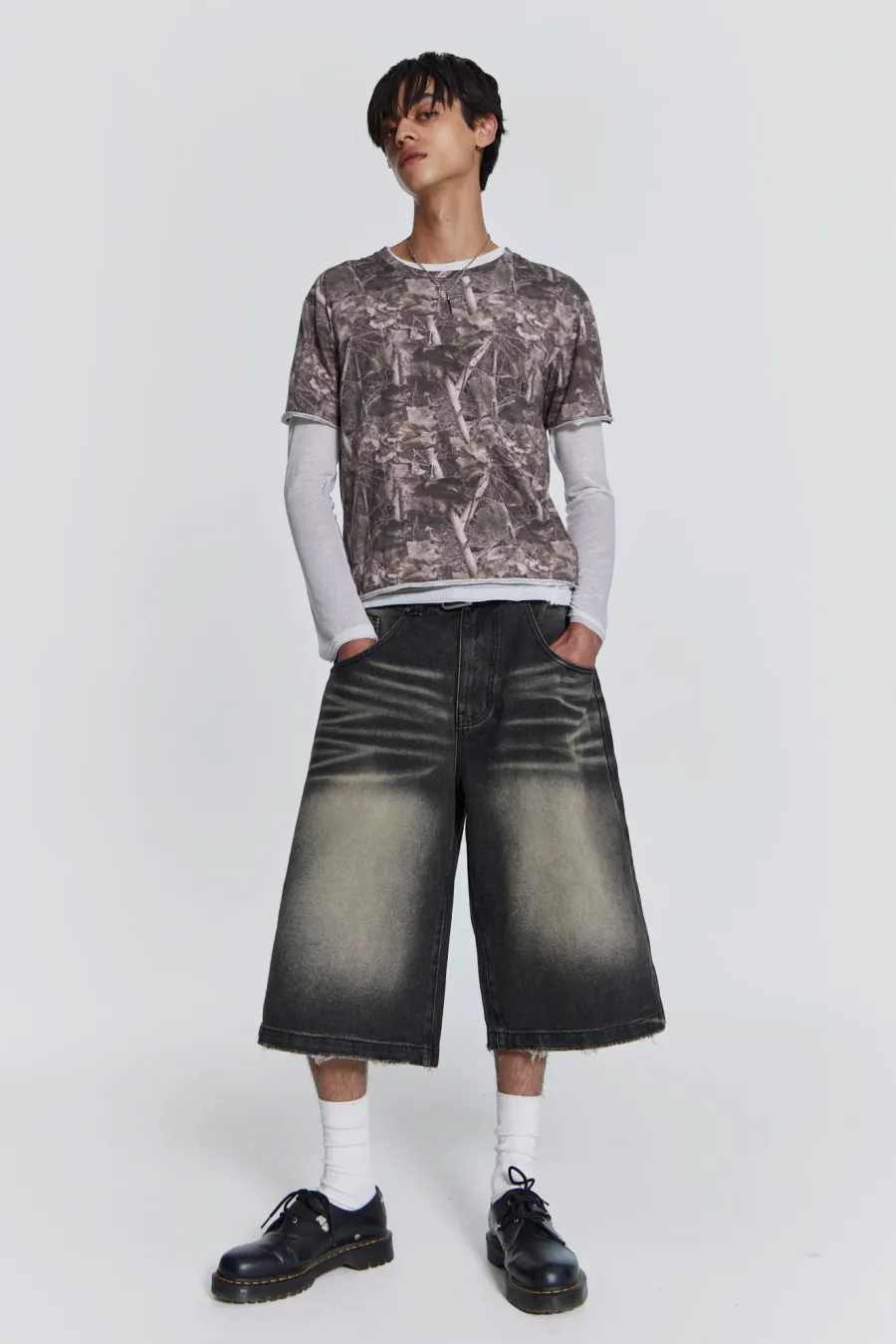 Jaded London Denim Jorts*Washed Black Colossus Jorts