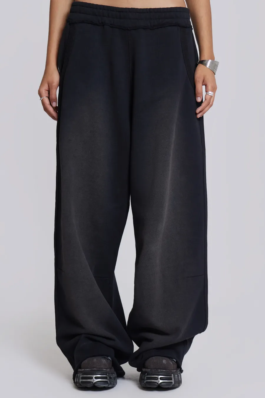 Jaded London Joggers*Washed Black Monster Joggers
