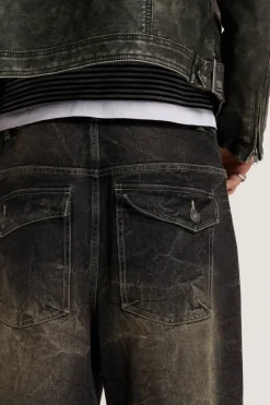 Jaded London Baggy Jeans*Washed Black Razor Jean
