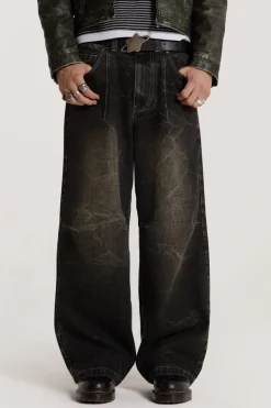 Jaded London Jeans*Washed Black Razor Jean