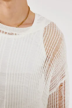 Jaded London Knitwear*White Labyrinth Jumper