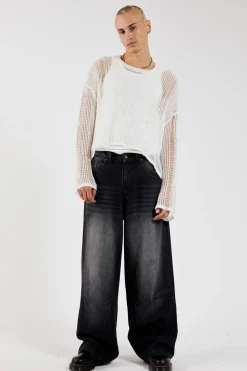 Jaded London Knitwear*White Labyrinth Jumper