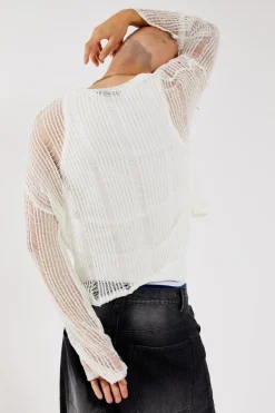 Jaded London Knitwear*White Labyrinth Jumper