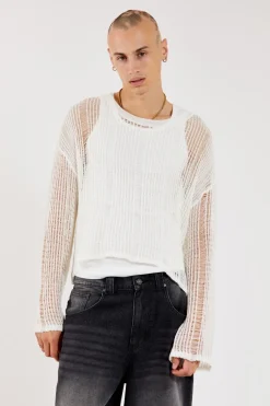 Jaded London Knitwear*White Labyrinth Jumper