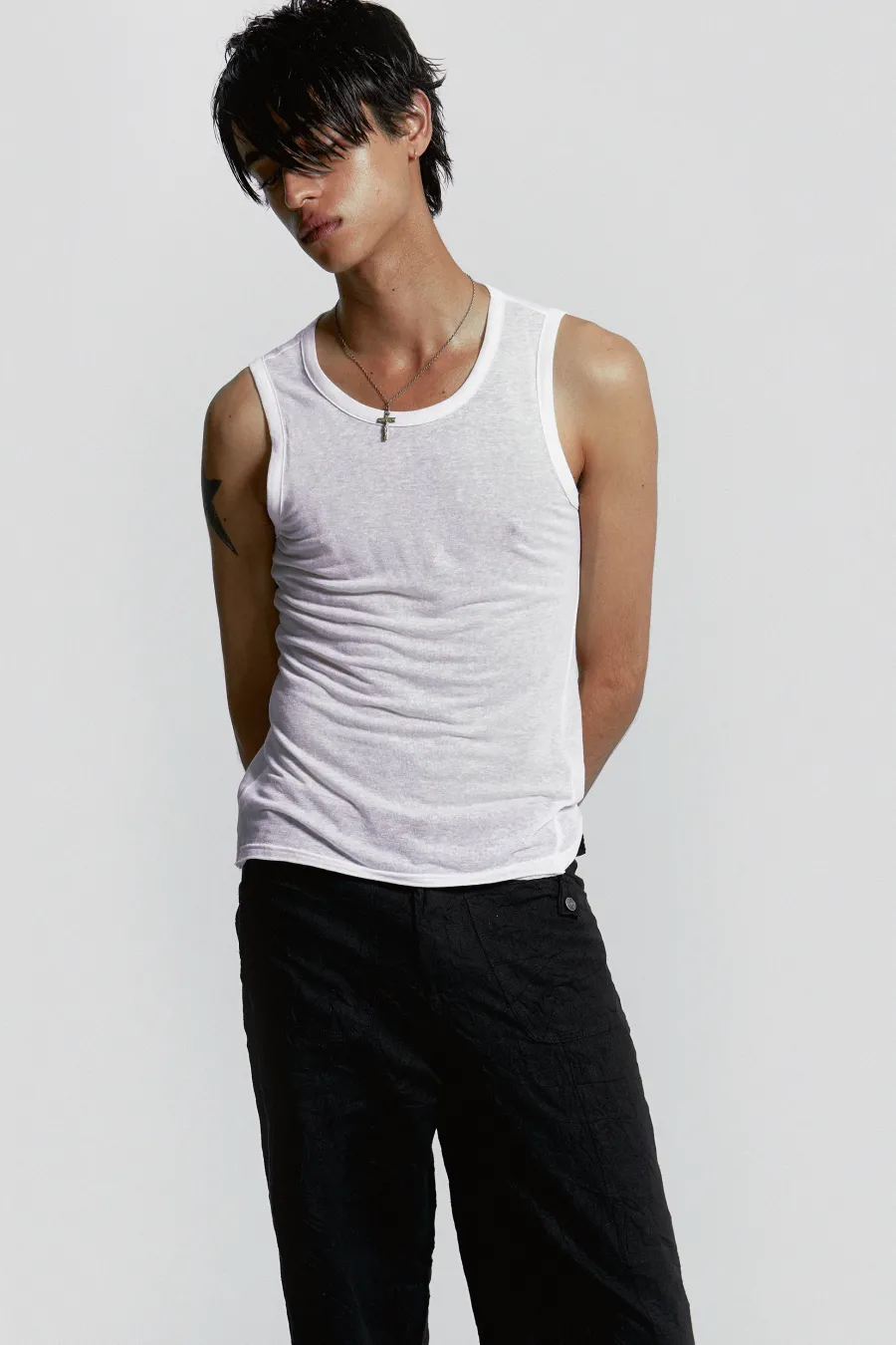 Jaded London Vests*White Mist Vest