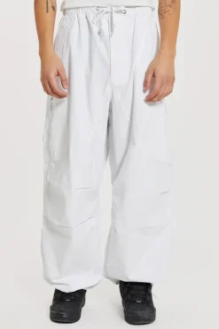 Jaded London Parachute Pants*White Parachute Cargo Pants