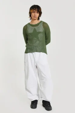 Jaded London Parachute Pants*White Parachute Cargo Pants