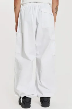 Jaded London Parachute Pants*White Parachute Cargo Pants