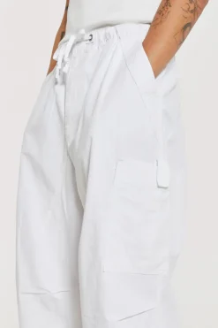 Jaded London Parachute Pants*White Parachute Cargo Pants