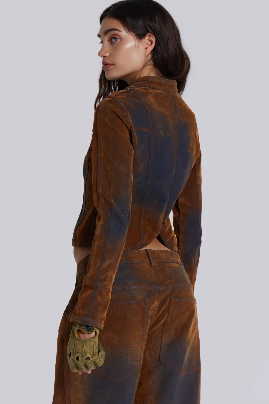 Jaded London *Zebe Velvet Touch Jacket