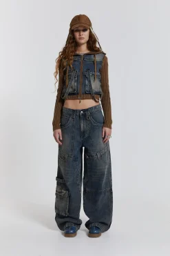 Jaded London *Zenith Double Layer Seam Colossus Baggy Jeans