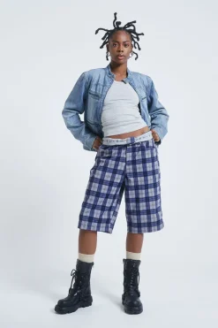 Jaded London Trousers*Zeppelin Checked Jumbo Shorts