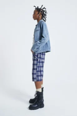 Jaded London Trousers*Zeppelin Checked Jumbo Shorts