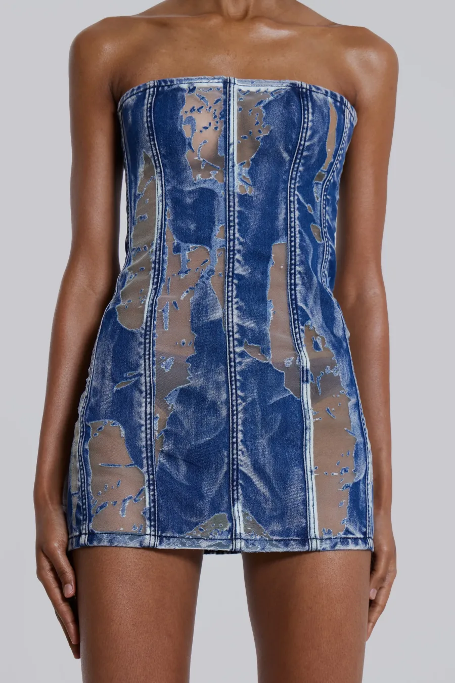 Jaded London Mini Dresses*Zion Denim Corset Mini Dress