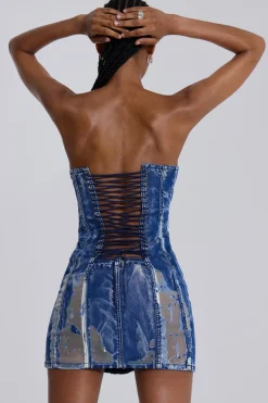 Jaded London Mini Dresses*Zion Denim Corset Mini Dress
