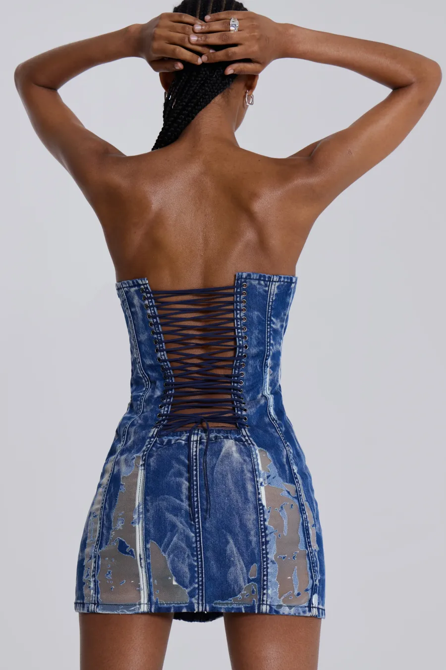 Jaded London Mini Dresses*Zion Denim Corset Mini Dress